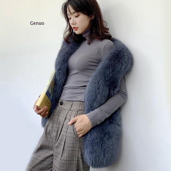 women's fur & faux vest women 2021 fashion coat warm furry elegant ladies jackets fluffy gilet autumn winter jacket for woman, Black
women's fur & faux vest women 2021 fashion coat warm furry elegant ladies jackets fluffy gilet autumn winter jacket for woman, Black