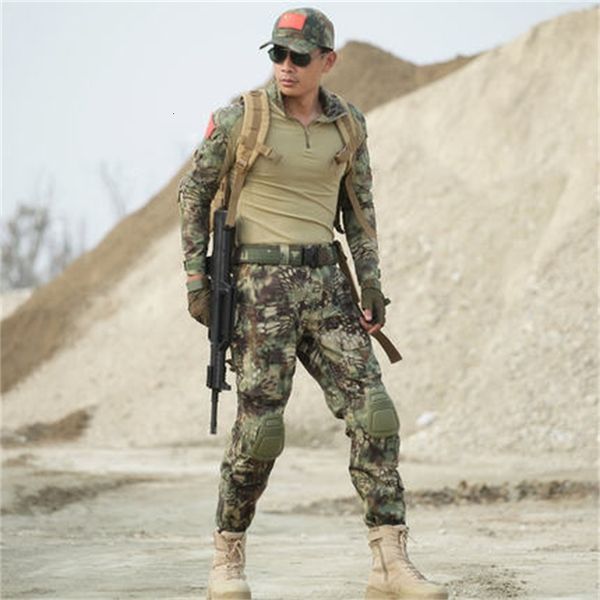 men's tracksuits outdoor camouflage suit male special forces tactical wear-resistant training uniform cs field equipment military, Gray
men's tracksuits outdoor camouflage suit male special forces tactical wear-resistant training uniform cs field equipment military, Gray