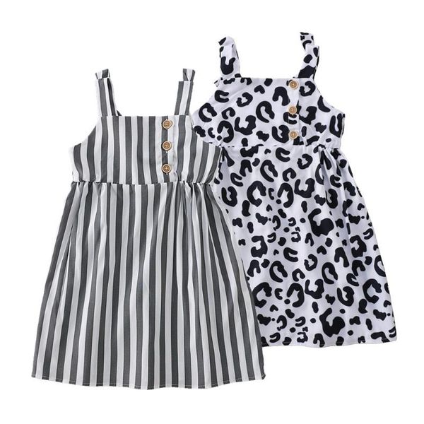 girl's dresses summer children kids girls dress sundress leopard print vertical stripes clothes, Red;yellow
girl's dresses summer children kids girls dress sundress leopard print vertical stripes clothes, Red;yellow