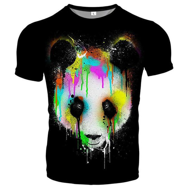 2020 new men's casual 3d men's panda series printed short sleeve t-shirt, White;black
2020 new men's casual 3d men's panda series printed short sleeve t-shirt, White;black