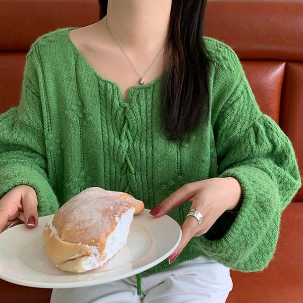 women's knits & tees age show ginkgo green round collar lace knitting cardigan comfortable hubble-bubble sleeve short paragraph sweater, White
women's knits & tees age show ginkgo green round collar lace knitting cardigan comfortable hubble-bubble sleeve short paragraph sweater, White