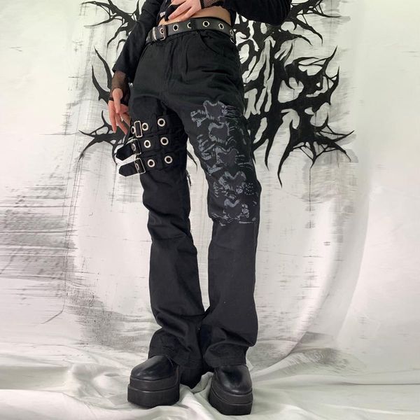 women's pants & capris harajuku streetwear y2k bandage cargo punk style grunge black jeans vintage gothic buckle sweatpants women long, Black;white
women's pants & capris harajuku streetwear y2k bandage cargo punk style grunge black jeans vintage gothic buckle sweatpants women long, Black;white