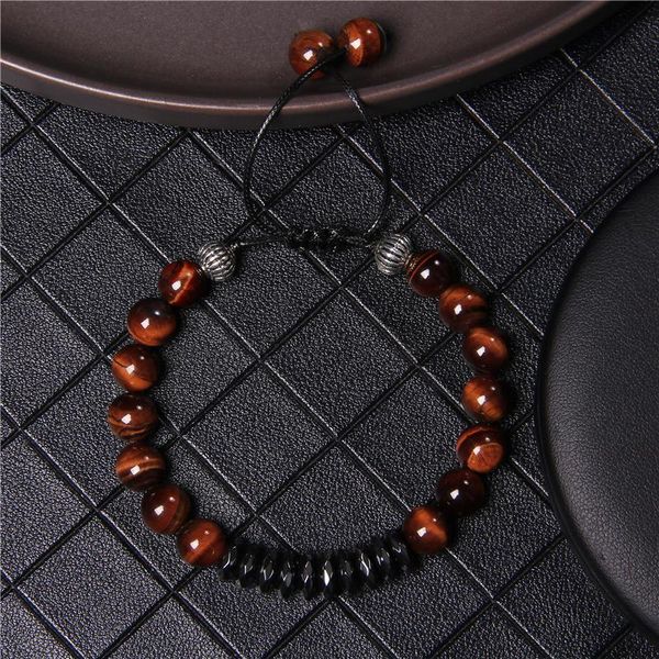 beaded, strands 8mm natural stone beads bracelet tiger eye hematite rope woven bracelets energy yoga balance charm men women jewelry, Black
beaded, strands 8mm natural stone beads bracelet tiger eye hematite rope woven bracelets energy yoga balance charm men women jewelry, Black