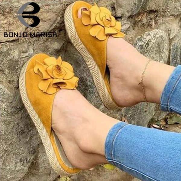 slippers bonjomarisa ins girl solid summer open toe flower slip on straw heel women causal daily shoes woman, Black
slippers bonjomarisa ins girl solid summer open toe flower slip on straw heel women causal daily shoes woman, Black
