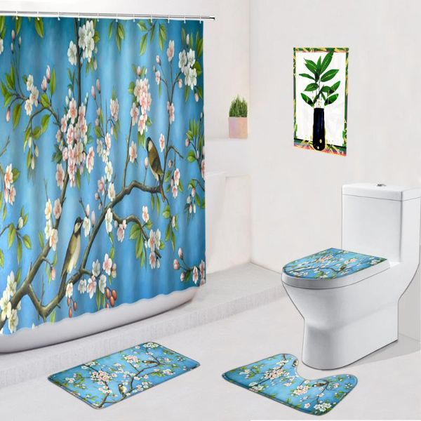shower curtains chinese style flower bird bathroom set curtain non-slip floor mats bath carpet toilet seat cover decor
shower curtains chinese style flower bird bathroom set curtain non-slip floor mats bath carpet toilet seat cover decor