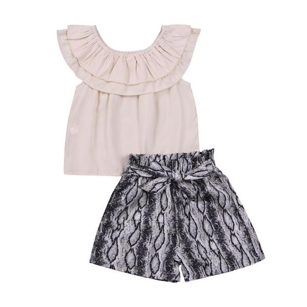 clothing sets 2021 fashion summer girls casual two-piece clothes set apricot solid color short sleeve snake printing patterns shorts, White
clothing sets 2021 fashion summer girls casual two-piece clothes set apricot solid color short sleeve snake printing patterns shorts, White