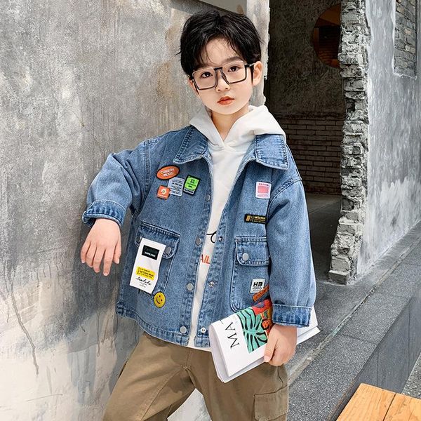 jackets jean spring autumn boy coat overcoat kids teenage gift children clothes formal school high quality, Blue;gray
jackets jean spring autumn boy coat overcoat kids teenage gift children clothes formal school high quality, Blue;gray