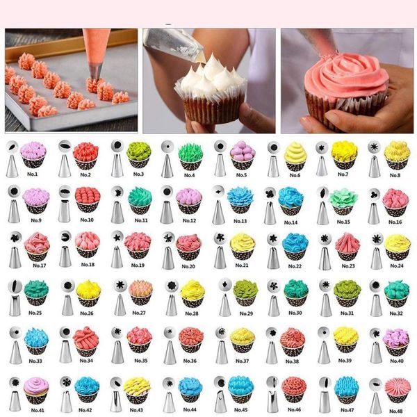 82pcs cake decorating tools pipe icing nozzles baking supplies stainless steel dessert decoration kitchen accessories gadgets & pastry
82pcs cake decorating tools pipe icing nozzles baking supplies stainless steel dessert decoration kitchen accessories gadgets & pastry