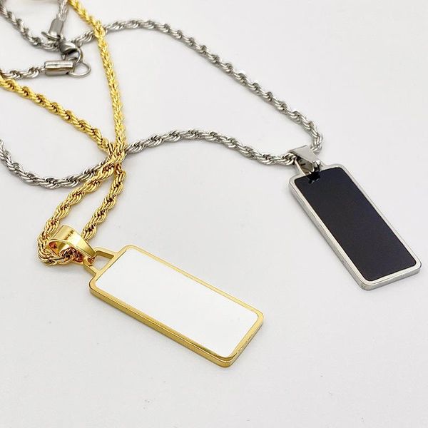 chains temperament square pendant women necklace stainless steel accessories trendy chain collar bijoux jewelry, Silver
chains temperament square pendant women necklace stainless steel accessories trendy chain collar bijoux jewelry, Silver