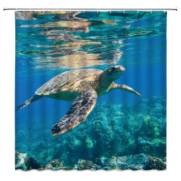 sea turtle shower curtain blue ocean underwater world coral reef swimming turtles, 70x70 inch polyester fabric bathroom
sea turtle shower curtain blue ocean underwater world coral reef swimming turtles, 70x70 inch polyester fabric bathroom