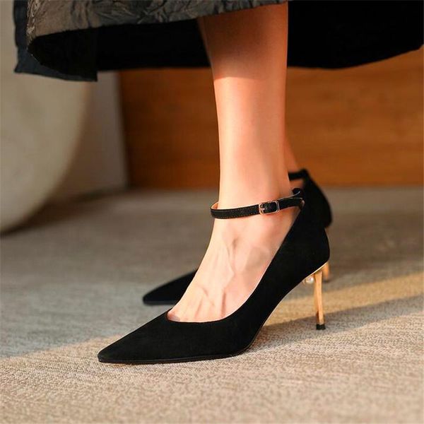dress shoes s spring and autumn ladies pearl wine glass with high heels pointed toe stiletto black strange heel
dress shoes s spring and autumn ladies pearl wine glass with high heels pointed toe stiletto black strange heel