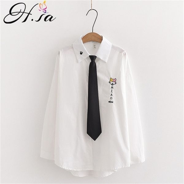 hsa chemise femme women blusa and white shirts long sleeve tie up cat embroidery cotton blusas blusas mujer de moda 210430
hsa chemise femme women blusa and white shirts long sleeve tie up cat embroidery cotton blusas blusas mujer de moda 210430