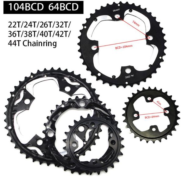 bike heels & chainwheels mtb bicycle chain ring chainring for universal crankset 22t/24t/26t/32t/38t/42t/44t 104bcd 64bcd
bike heels & chainwheels mtb bicycle chain ring chainring for universal crankset 22t/24t/26t/32t/38t/42t/44t 104bcd 64bcd