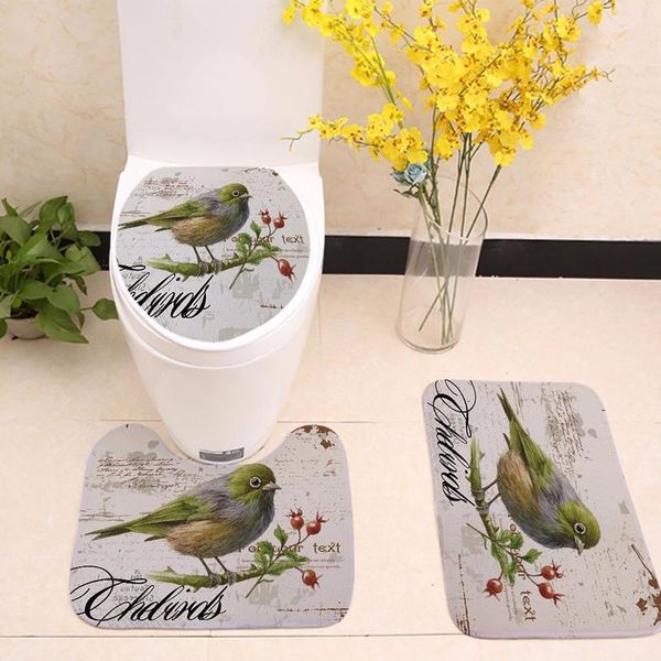 bath accessory set 3pcs/lot birds mat bathroom carpet animal pattern anti slip rugs cushion toilet seat cover for home
bath accessory set 3pcs/lot birds mat bathroom carpet animal pattern anti slip rugs cushion toilet seat cover for home