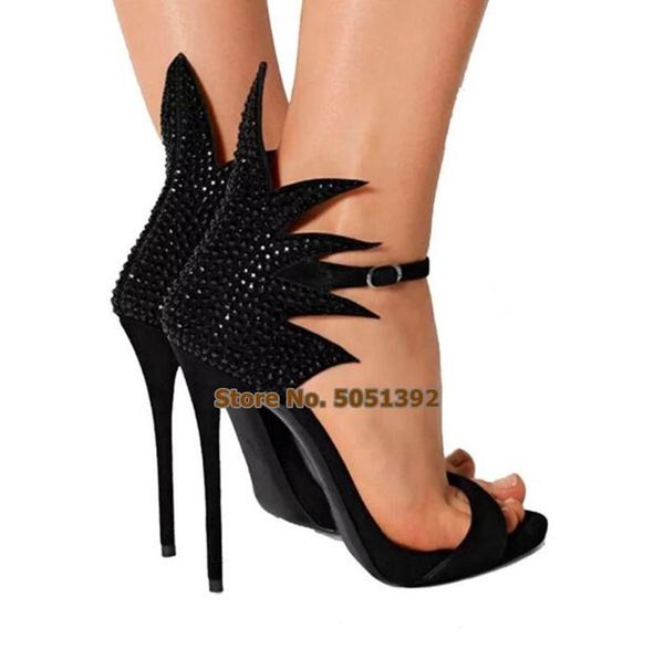 women thin high heel sandals peep toe suede beaded pearl wedding shining elegant nightclub banquet dress shoes, Black
women thin high heel sandals peep toe suede beaded pearl wedding shining elegant nightclub banquet dress shoes, Black