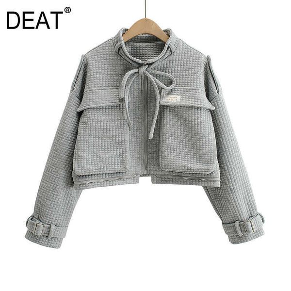 deat autumn winter women fashion stand collar long sleeve large pocket decoration plaid pattern casual coat rd747 210709, Black;brown
deat autumn winter women fashion stand collar long sleeve large pocket decoration plaid pattern casual coat rd747 210709, Black;brown