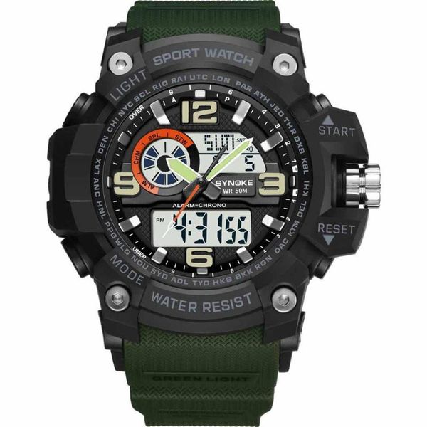outdoor sports waterproof multi function dual display men's electronic watch digital men water resistant #4n06 wristwatches, Slivery;brown
outdoor sports waterproof multi function dual display men's electronic watch digital men water resistant #4n06 wristwatches, Slivery;brown