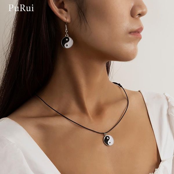 pendant necklaces purui punk black string with chinese tai chi pendants for women fashion rope chains choker necklace 2021 jewelry gifts, Silver
pendant necklaces purui punk black string with chinese tai chi pendants for women fashion rope chains choker necklace 2021 jewelry gifts, Silver