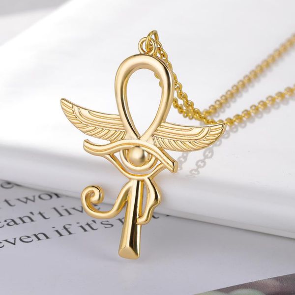 pendant necklaces classic stainless steel gold color eye of horus vintage necklace for women men fashion chain jewelry couple friend gifts, Silver
pendant necklaces classic stainless steel gold color eye of horus vintage necklace for women men fashion chain jewelry couple friend gifts, Silver