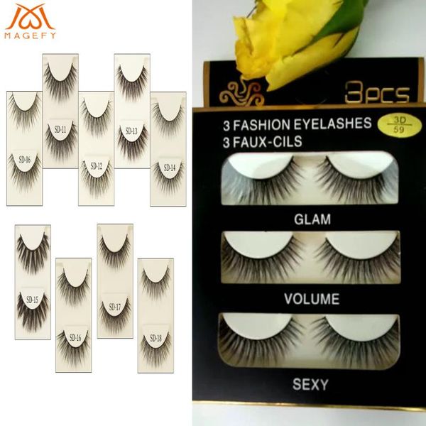 false eyelashes magefy 2/3 pairs 3d mink lashes long lasting extension makeup fake natural
false eyelashes magefy 2/3 pairs 3d mink lashes long lasting extension makeup fake natural