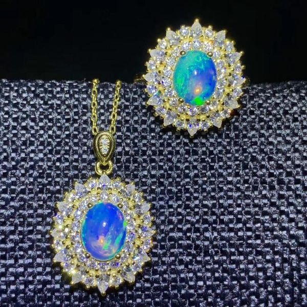 style opal ring and necklace jewelry set with 925 silver for women bracelet, earrings &, Black
style opal ring and necklace jewelry set with 925 silver for women bracelet, earrings &, Black