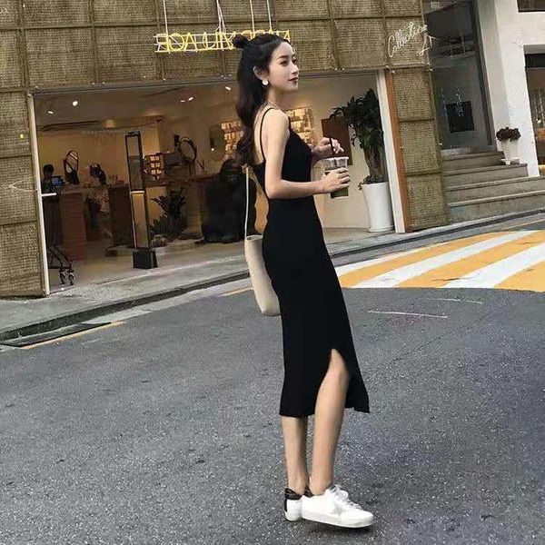 casual dresses knitted suspender woneb's dress 2021 summer female fashion v-neck vest slim sling sleeveless solid color, Black;gray
casual dresses knitted suspender woneb's dress 2021 summer female fashion v-neck vest slim sling sleeveless solid color, Black;gray