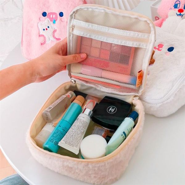 multifunction travel cosmetic bag women kawaii makeup toiletries organizer for girls plush storage make up case beauty pouch bags & cases
multifunction travel cosmetic bag women kawaii makeup toiletries organizer for girls plush storage make up case beauty pouch bags & cases