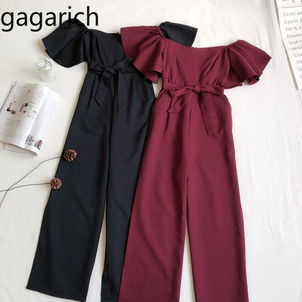 women's jumpsuits & rompers gagarich women 2021 spring summer korean slash neck strapless bandage wide leg pants vintage solid jumpsuit, Black;white
women's jumpsuits & rompers gagarich women 2021 spring summer korean slash neck strapless bandage wide leg pants vintage solid jumpsuit, Black;white