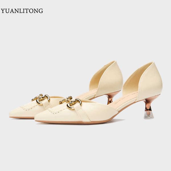 2021 autumn fashion pointed metal buckle breathable hollow small thick heels high sandals women, Black
2021 autumn fashion pointed metal buckle breathable hollow small thick heels high sandals women, Black