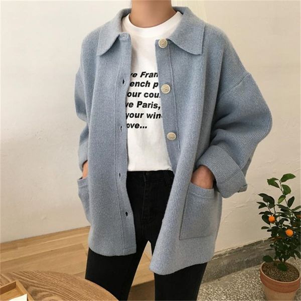 sweaters korea preppy style warm solid winter students cute simple thick soft sweet knitted sweaters, White;black
sweaters korea preppy style warm solid winter students cute simple thick soft sweet knitted sweaters, White;black