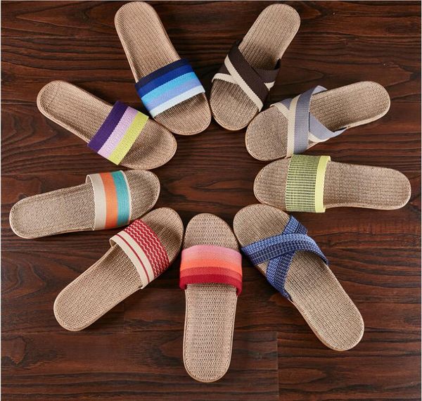 linen slippers lovers indoor wood floor cotton hemp home antiskid thick soled summer sandals men and women, Black
linen slippers lovers indoor wood floor cotton hemp home antiskid thick soled summer sandals men and women, Black