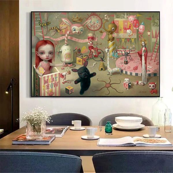 paintings holover mark ryden"the magic circus, 2021"canvas oil painting childish & weird modern art poster home decor aesthetic
paintings holover mark ryden"the magic circus, 2021"canvas oil painting childish & weird modern art poster home decor aesthetic