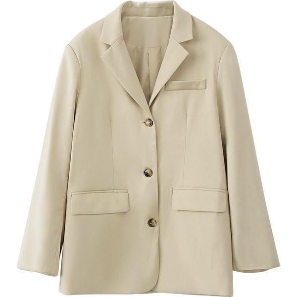 apricot retro loose blazer female 2021 spring autumn casual single breasted suit jacket women women's suits & blazers, White;black
apricot retro loose blazer female 2021 spring autumn casual single breasted suit jacket women women's suits & blazers, White;black