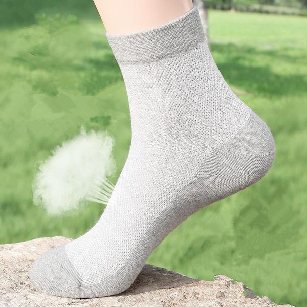 men's socks summer men mesh cotton selling casual business medium tube for women short breathable sox, Black
men's socks summer men mesh cotton selling casual business medium tube for women short breathable sox, Black