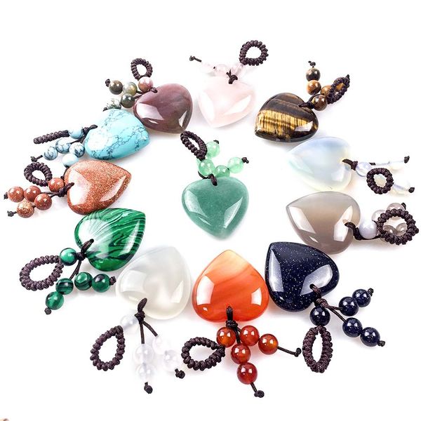 natural gemstone love crystal heart stone key pendant keychain healing gemstones beads chain ring, Slivery;golden
natural gemstone love crystal heart stone key pendant keychain healing gemstones beads chain ring, Slivery;golden