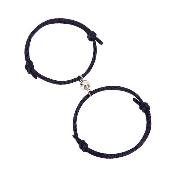 charm bracelets 2pcs couple magnet attract lover bracelet gift for men women friend rope personality jewelry, Golden;silver
charm bracelets 2pcs couple magnet attract lover bracelet gift for men women friend rope personality jewelry, Golden;silver