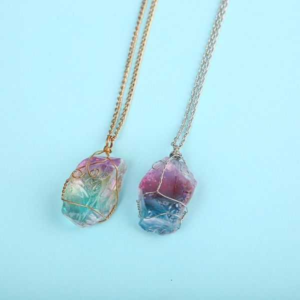 chains natural rough stone necklace pendant colorful crystal winding aura transparent chain diy ladies elegant jewelry, Silver
chains natural rough stone necklace pendant colorful crystal winding aura transparent chain diy ladies elegant jewelry, Silver