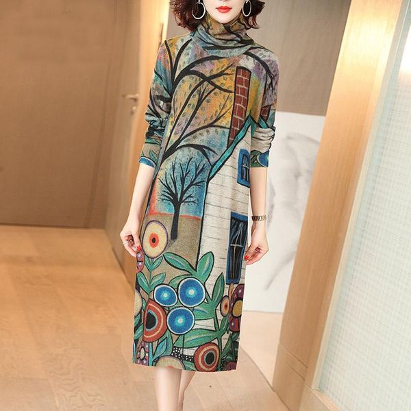 women's sweaters 2021 autumn winter vintage casual floral warm long turtleneck wool elegant women print bodycon knitting sweater dresse, White;black
women's sweaters 2021 autumn winter vintage casual floral warm long turtleneck wool elegant women print bodycon knitting sweater dresse, White;black