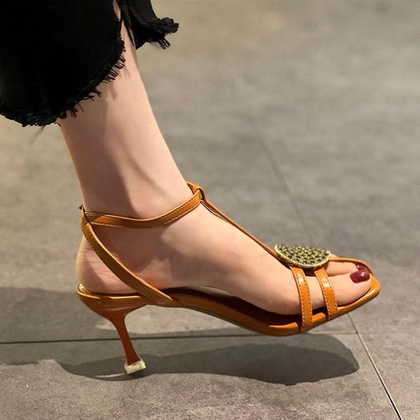 sandals women 2021 summer shoes woman high heels dress narrow band t strap crystal ladies 9243c, Black
sandals women 2021 summer shoes woman high heels dress narrow band t strap crystal ladies 9243c, Black