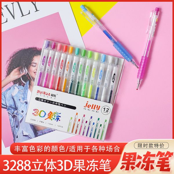 painting pens three dimensional 3d creative greeting card hand account glass plastic graffiti mark diy color jelly pen, Black;red
painting pens three dimensional 3d creative greeting card hand account glass plastic graffiti mark diy color jelly pen, Black;red