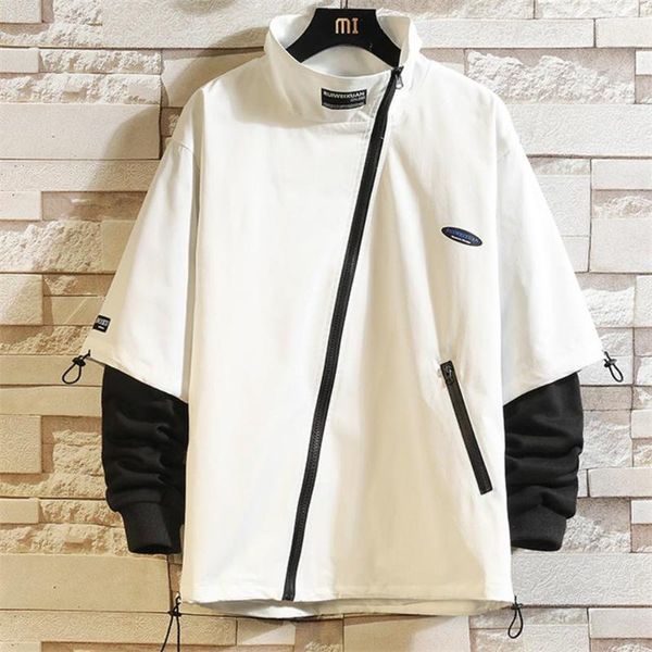 men's jackets coat spring autumn jacket fake two pieces casual streetwear, Black;brown
men's jackets coat spring autumn jacket fake two pieces casual streetwear, Black;brown