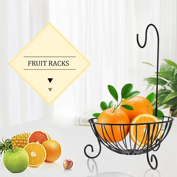 novelty kitchen metal fruit basket with detachable banana hanger holder hook (black) storage baskets
novelty kitchen metal fruit basket with detachable banana hanger holder hook (black) storage baskets