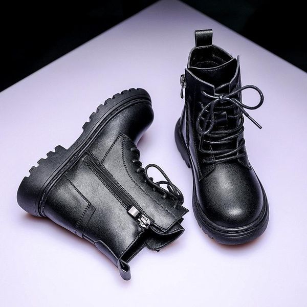 boots 2021 children's shoes autumn girls' cowhide british roman short leather single, Black
boots 2021 children's shoes autumn girls' cowhide british roman short leather single, Black