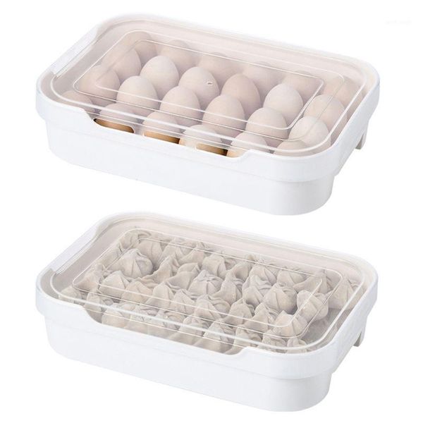 refrigerator egg storage box dumplings hold container kitchen organizer 94pf 
refrigerator egg storage box dumplings hold container kitchen organizer 94pf
