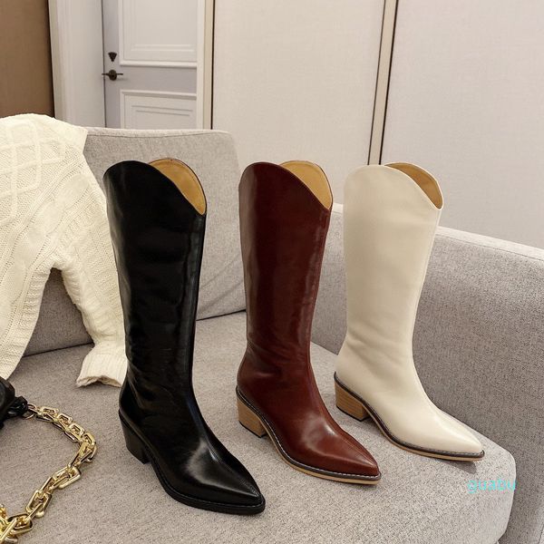 luxury designer boots made of whole horse oily leather outsole mark western women's shoes 35-41, Black
luxury designer boots made of whole horse oily leather outsole mark western women's shoes 35-41, Black