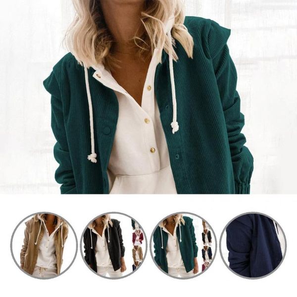 women's jackets single breasted trendy turn-down collar ribbed cuff corduroy shirt simple women coat for vacation, Black;brown
women's jackets single breasted trendy turn-down collar ribbed cuff corduroy shirt simple women coat for vacation, Black;brown