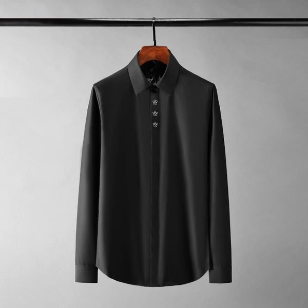 men's casual shirts flower embroidery male luxury long sleeve party mens dress plus size 4xl fashion slim fit man, White;black
men's casual shirts flower embroidery male luxury long sleeve party mens dress plus size 4xl fashion slim fit man, White;black