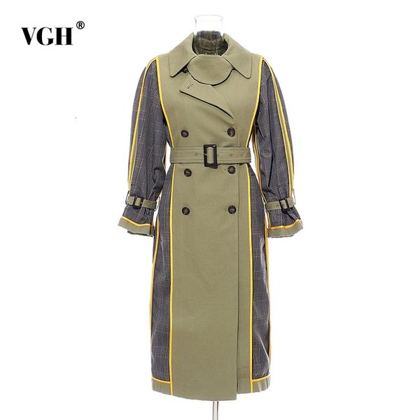 vgh casual windbreakers for women lapel long sleeve high waist patchwork plaid hit color sashes coats female autumn clothes 210421, Tan;black
vgh casual windbreakers for women lapel long sleeve high waist patchwork plaid hit color sashes coats female autumn clothes 210421, Tan;black