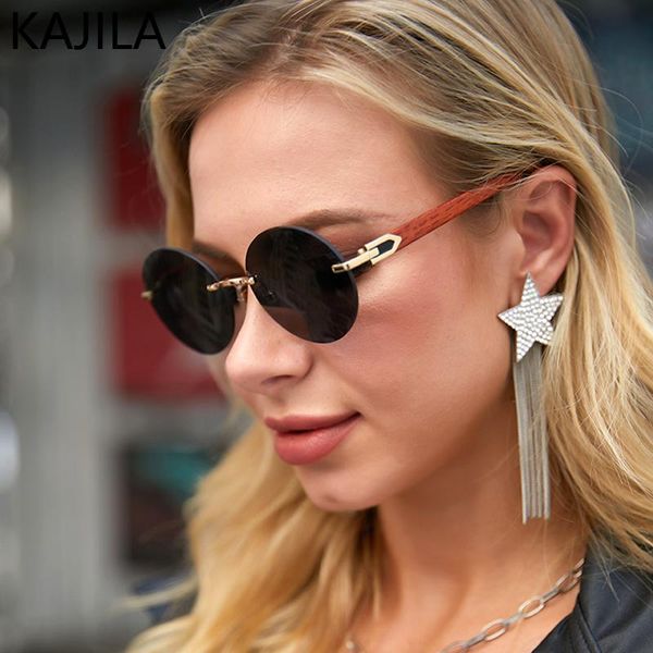 sunglasses rimless round women steampunk 2021 punk sun glasses for men with a box ladies sunglass, White;black
sunglasses rimless round women steampunk 2021 punk sun glasses for men with a box ladies sunglass, White;black