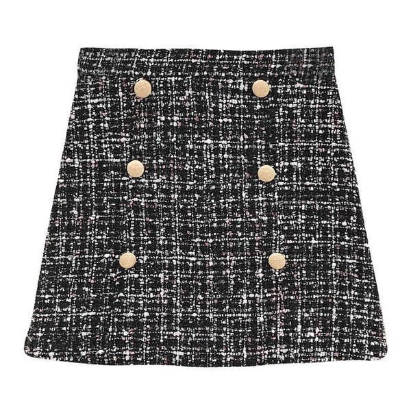 pencil skirt vintage zipper mini high waist button short chic tweed elegant winter s0088 210514, Black
pencil skirt vintage zipper mini high waist button short chic tweed elegant winter s0088 210514, Black